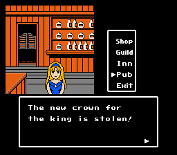 "The new crown for the king is stolen!"