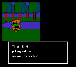 "The Elf played a mean trick!"